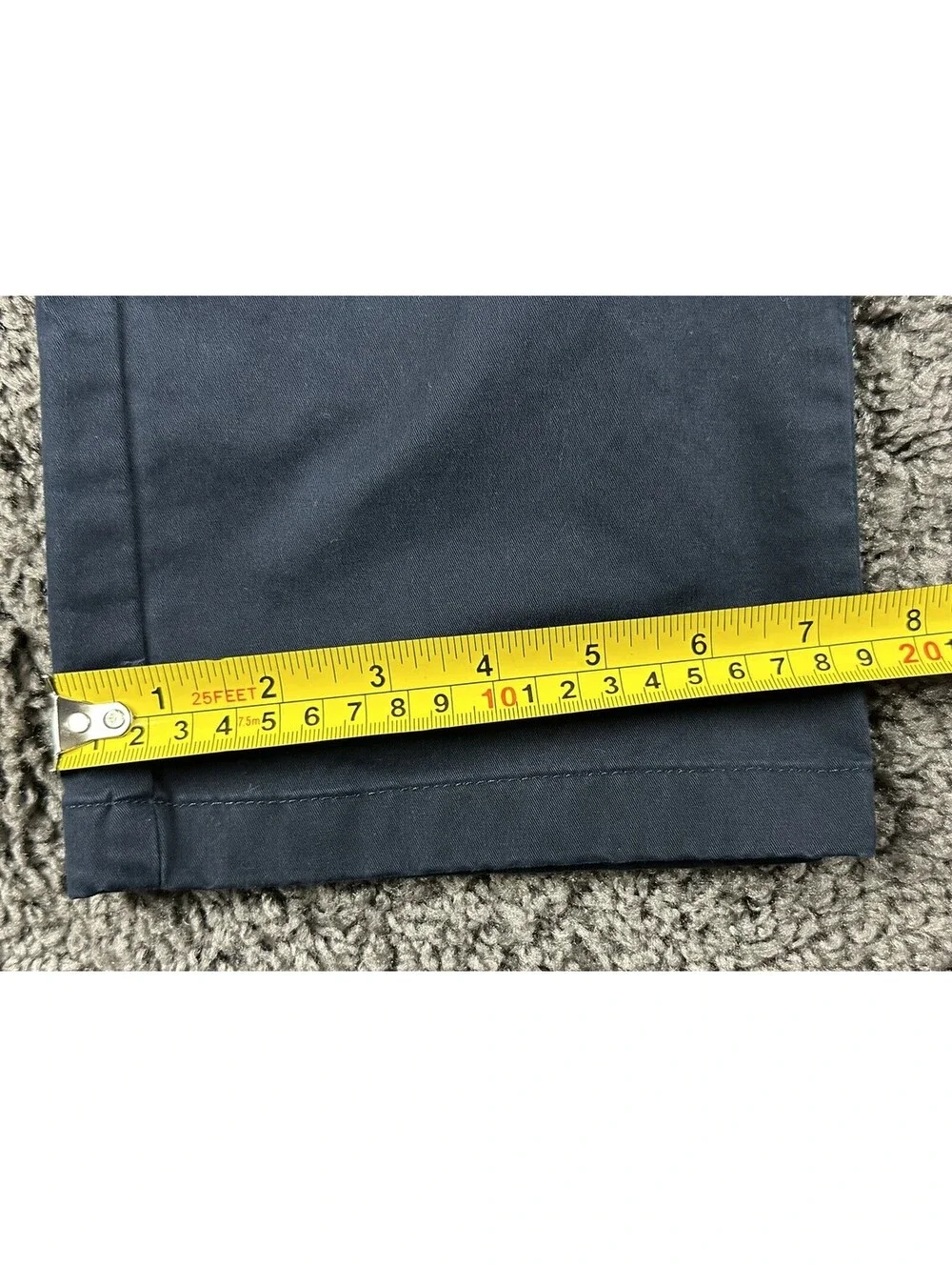 Abercrombie Fitch Mens Chino Pants 30x30 Navy Blue Straight Stretch Flat Front